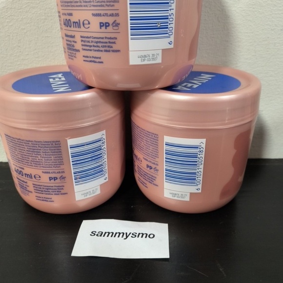 Nivea Radiant & Beauty even glow Body Cream vitamin C, dry skin 400ml x3 - Picture 5 of 6